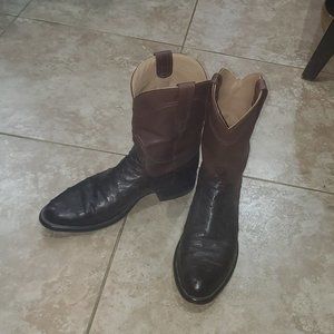 Tecovas  The Duke Mahogany Ostrich Mens SZ 9